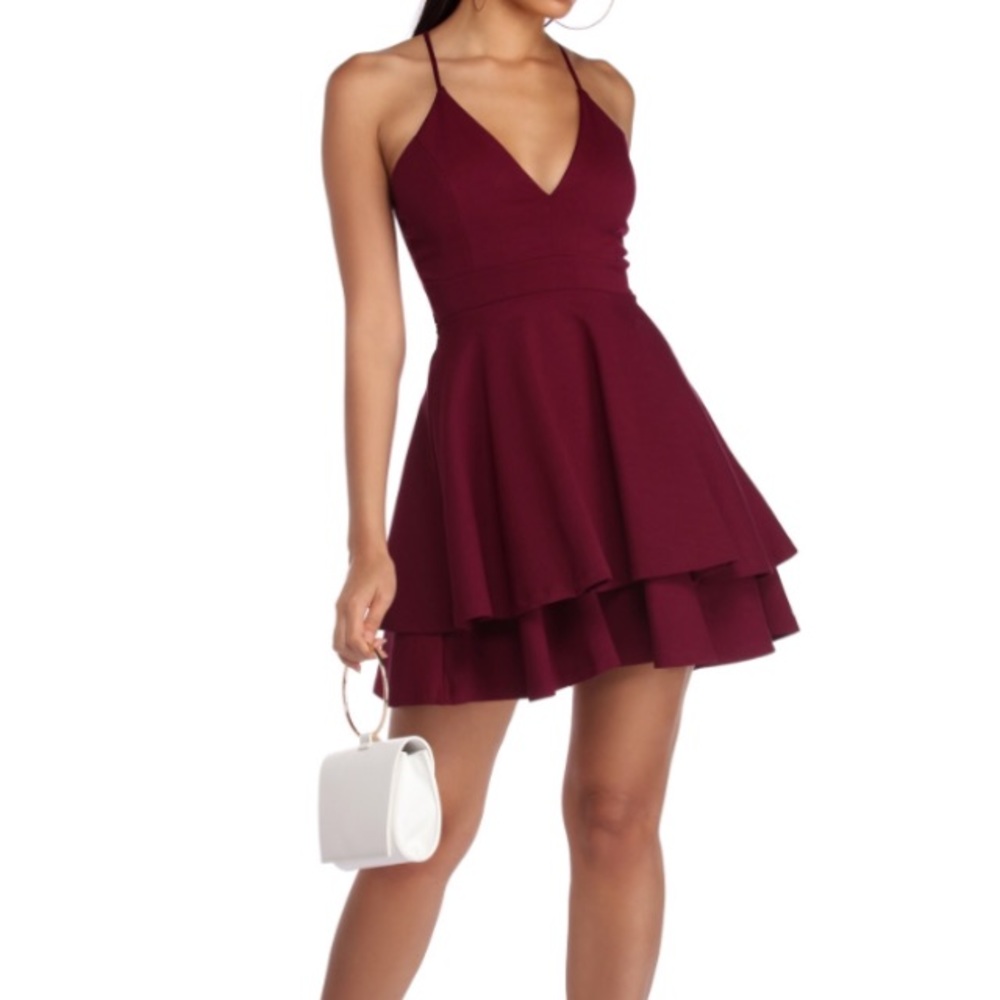 Burgundy Dress